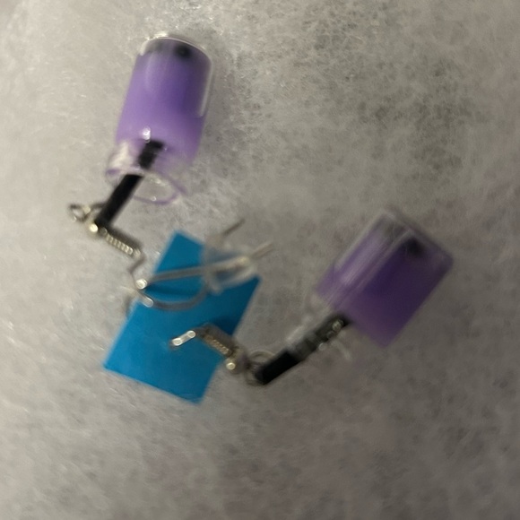 Gorgeous NWT EARRINGS HYPOALLERGENIC stainless sterling silver ceramic c… - Picture 5 of 7